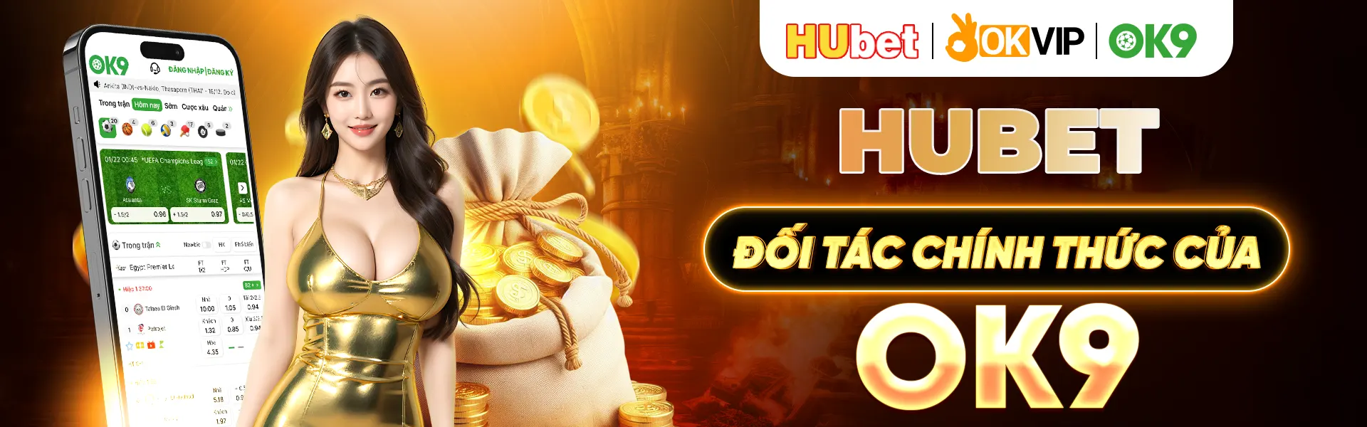 HUBET hợp tác cùng đối tác OK9