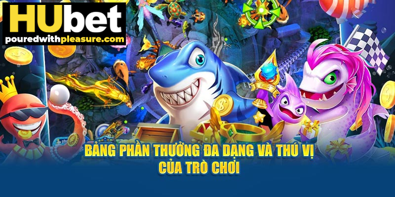 Bảng phần thưởng đa dạng và thú vị của trò chơi