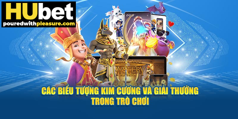 Các biểu tượng kim cương và giải thưởng trong game cá độ