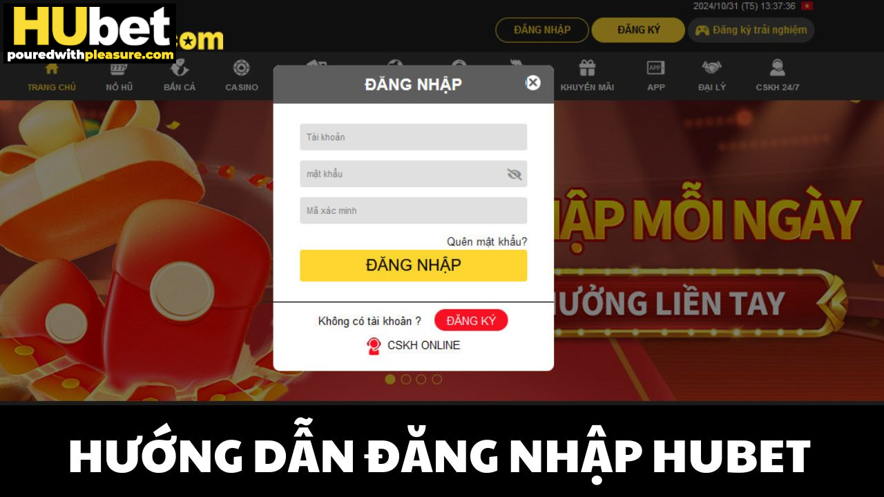 Hướng dẫn đăng nhập HUBET mới nhất, chi tiết A-Z